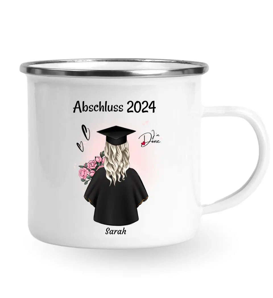 Tochter Abschluss Tasse Geschenk zum Abitur, Bachelor oder Ausbildung personalisiert - Cantty