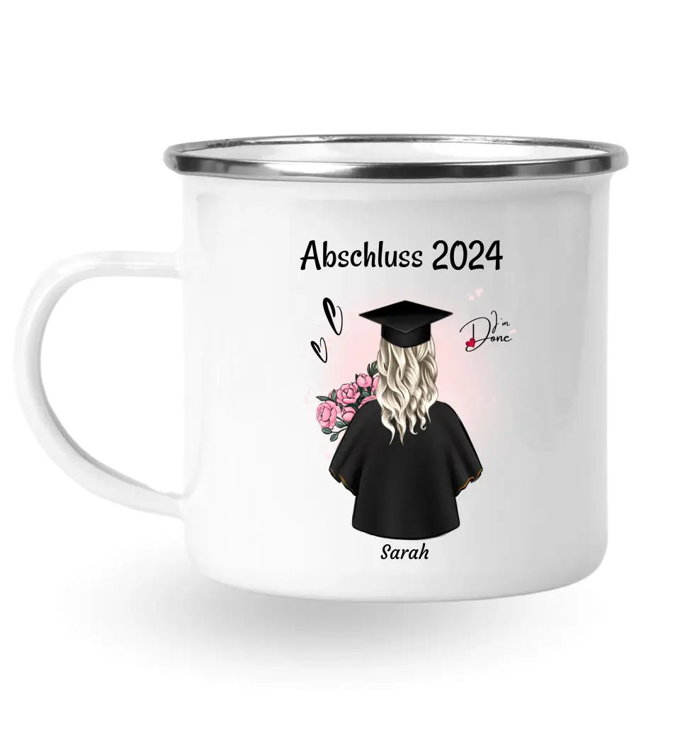 Tochter Abschluss Tasse Geschenk zum Abitur, Bachelor oder Ausbildung personalisiert - Cantty