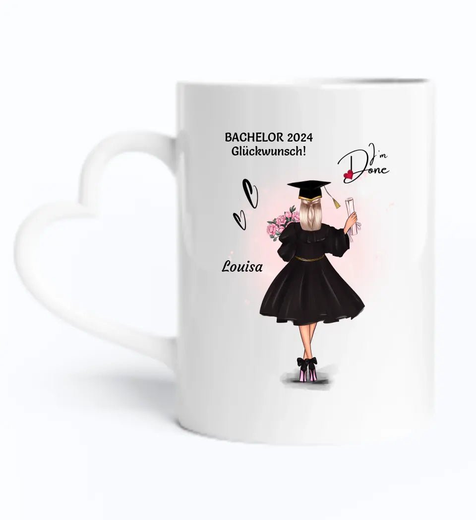 Tochter Tasse Bachelor Abschlussgeschenk selber gestalten - Cantty