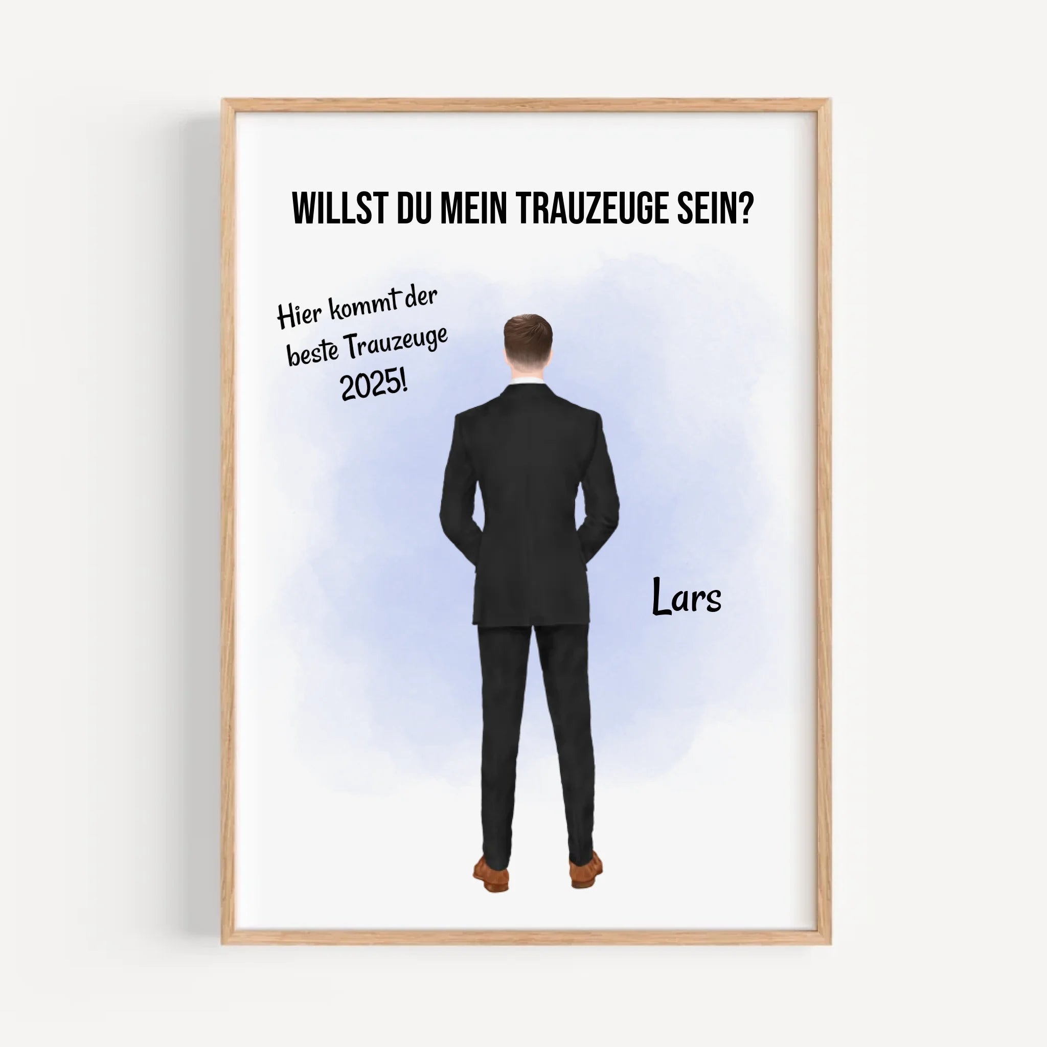 Trauzeuge Mann Fragen Bild Geschenk personalisierbar - Cantty