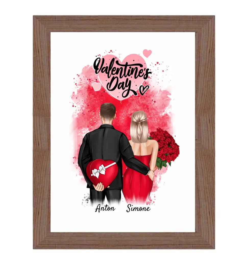 Valentinstag Bild Geschenk personalisiert - Cantty