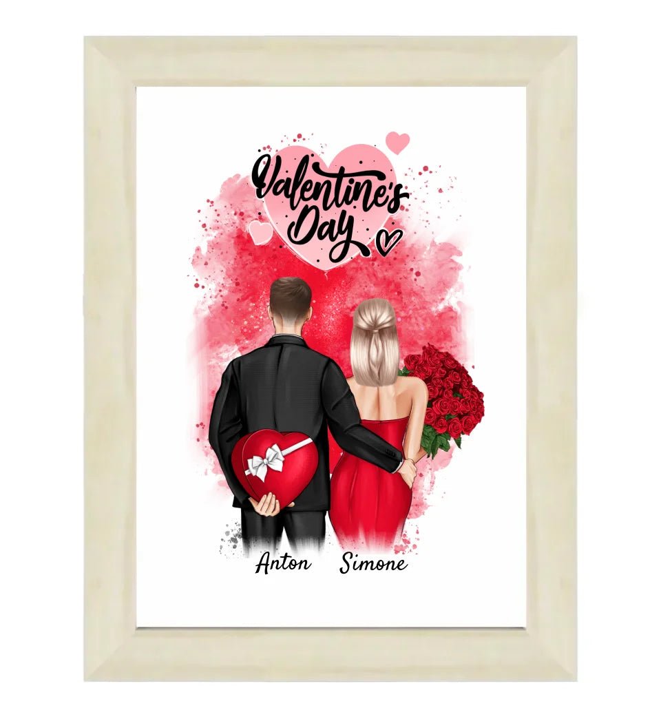 Valentinstag Bild Geschenk personalisiert - Cantty