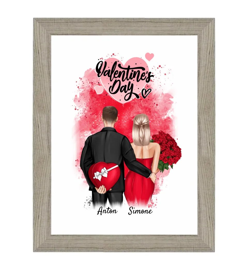 Valentinstag Bild Geschenk personalisiert - Cantty