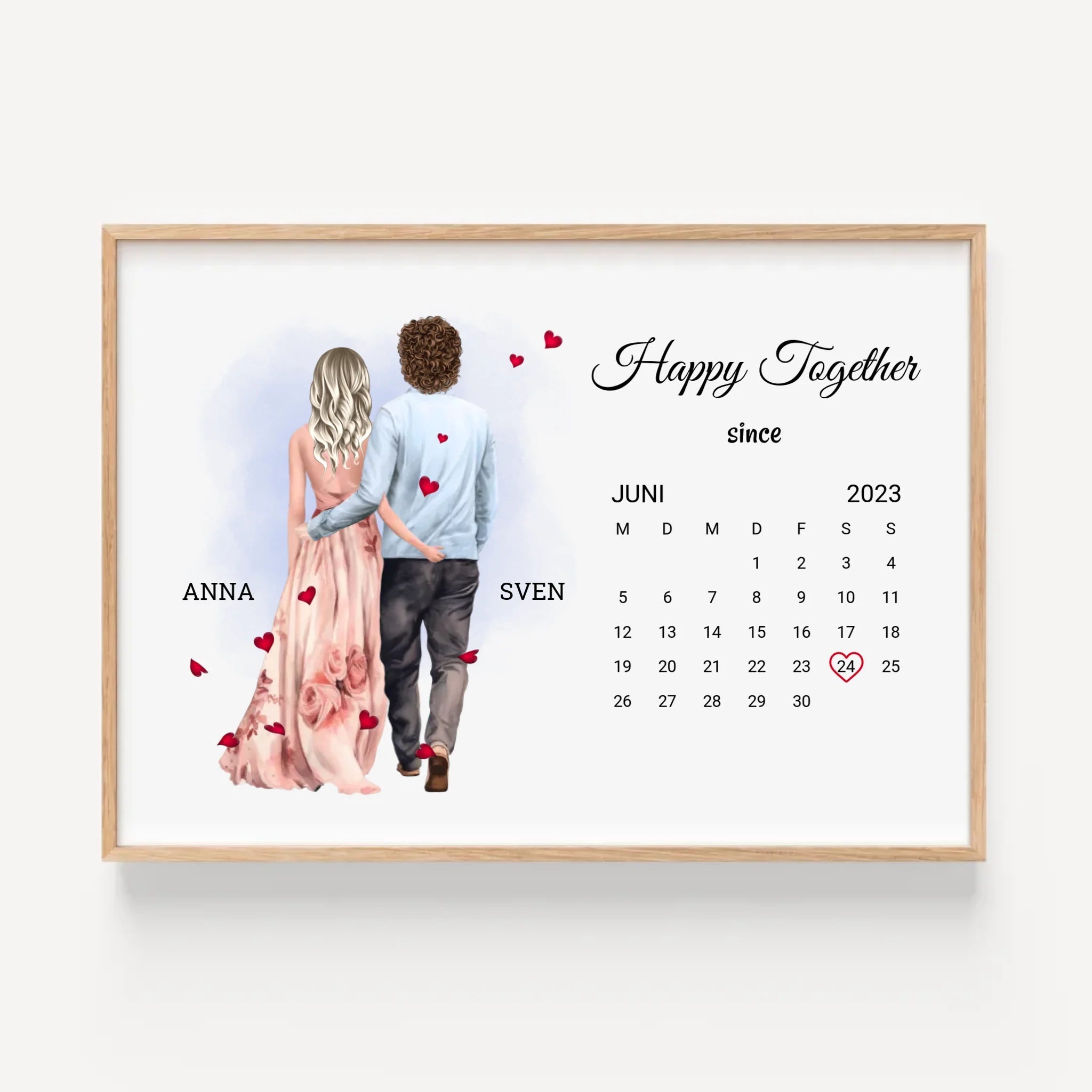 Valentinstag Poster Geschenk für Mann & Frau personalisierbar - Cantty