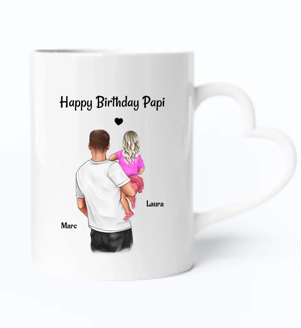 Vater Tochter Tasse Geschenk zum Geburtstag - Cantty