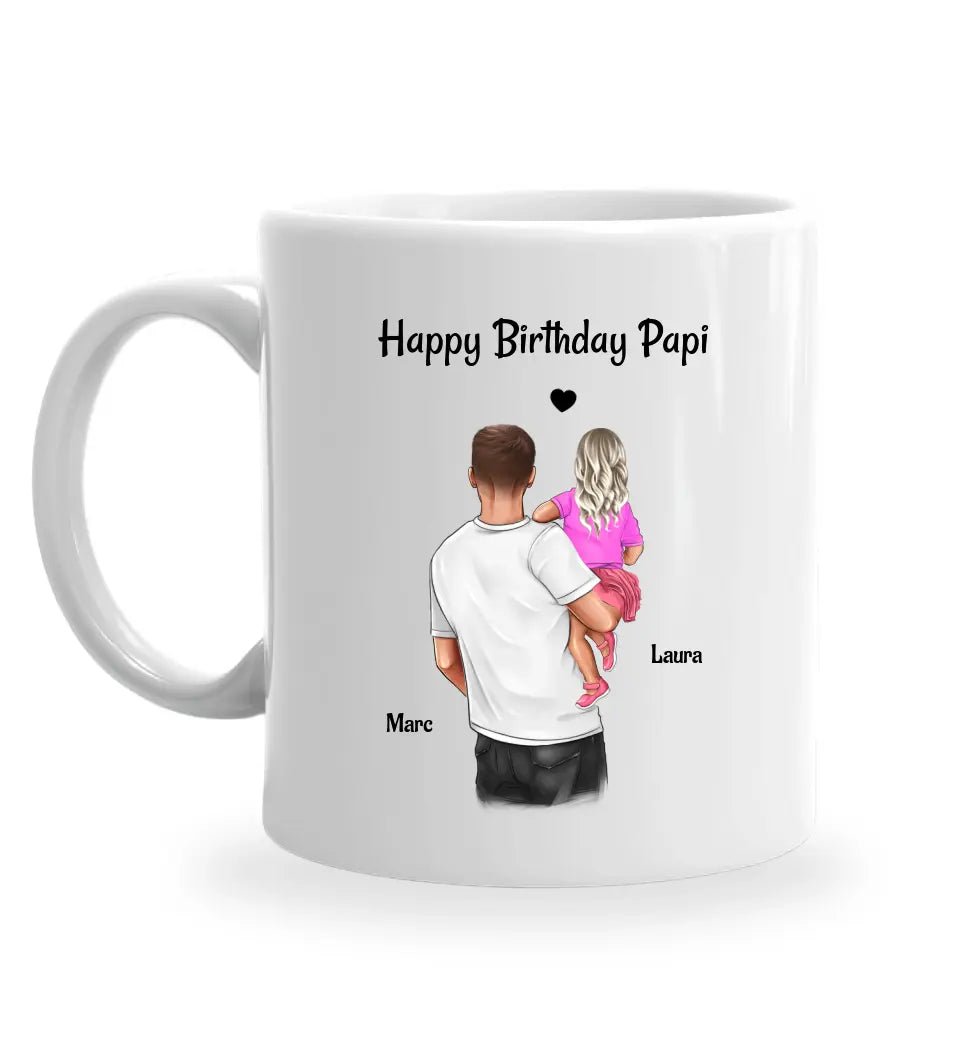 Vater Tochter Tasse Geschenk zum Geburtstag - Cantty