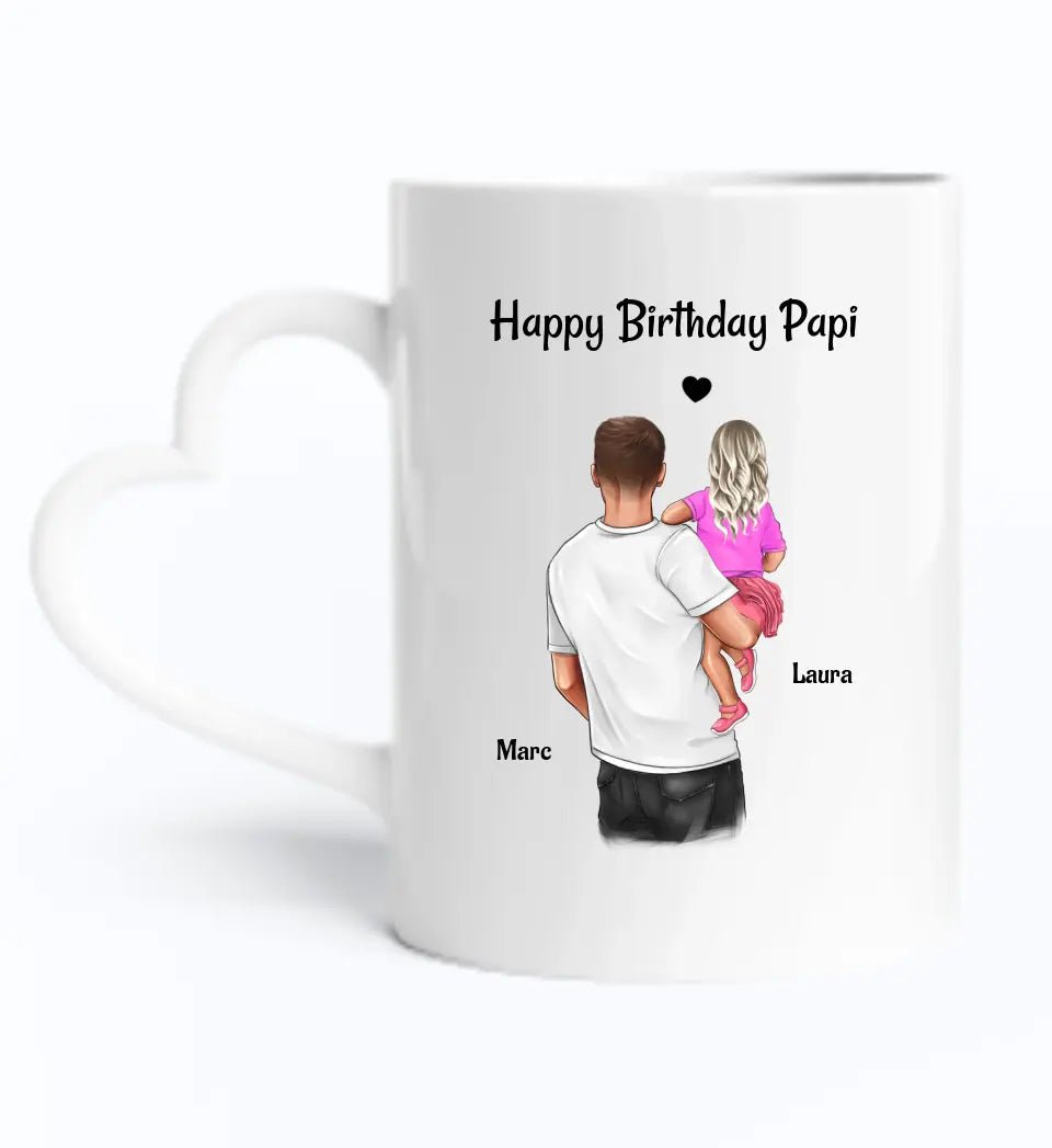 Vater Tochter Tasse Geschenk zum Geburtstag - Cantty