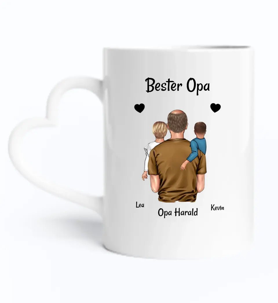 Vatertagsgeschenk für Opa von Enkel Tasse personalisiert - Cantty