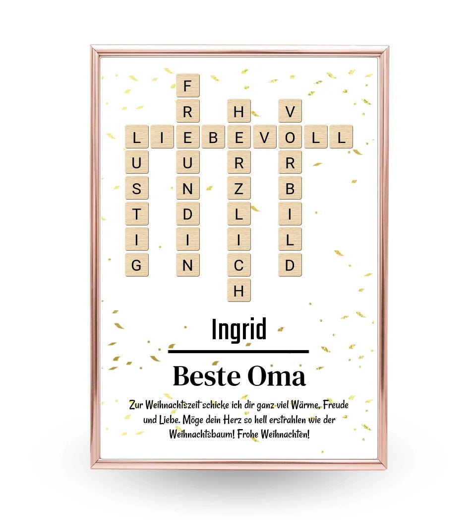 Weihnachtsgeschenk für Oma Bild mit Definition - Cantty