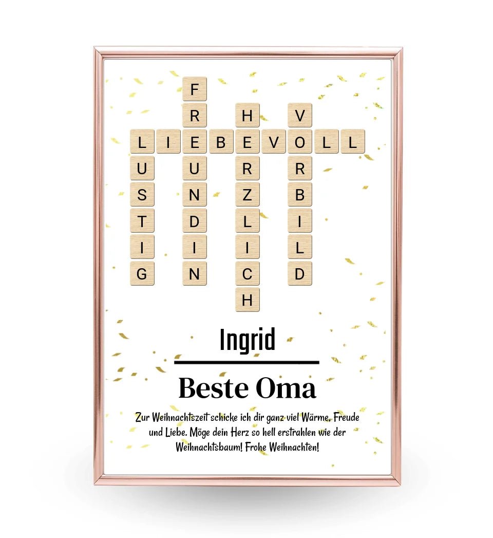 Weihnachtsgeschenk für Oma Bild mit Definition - Cantty