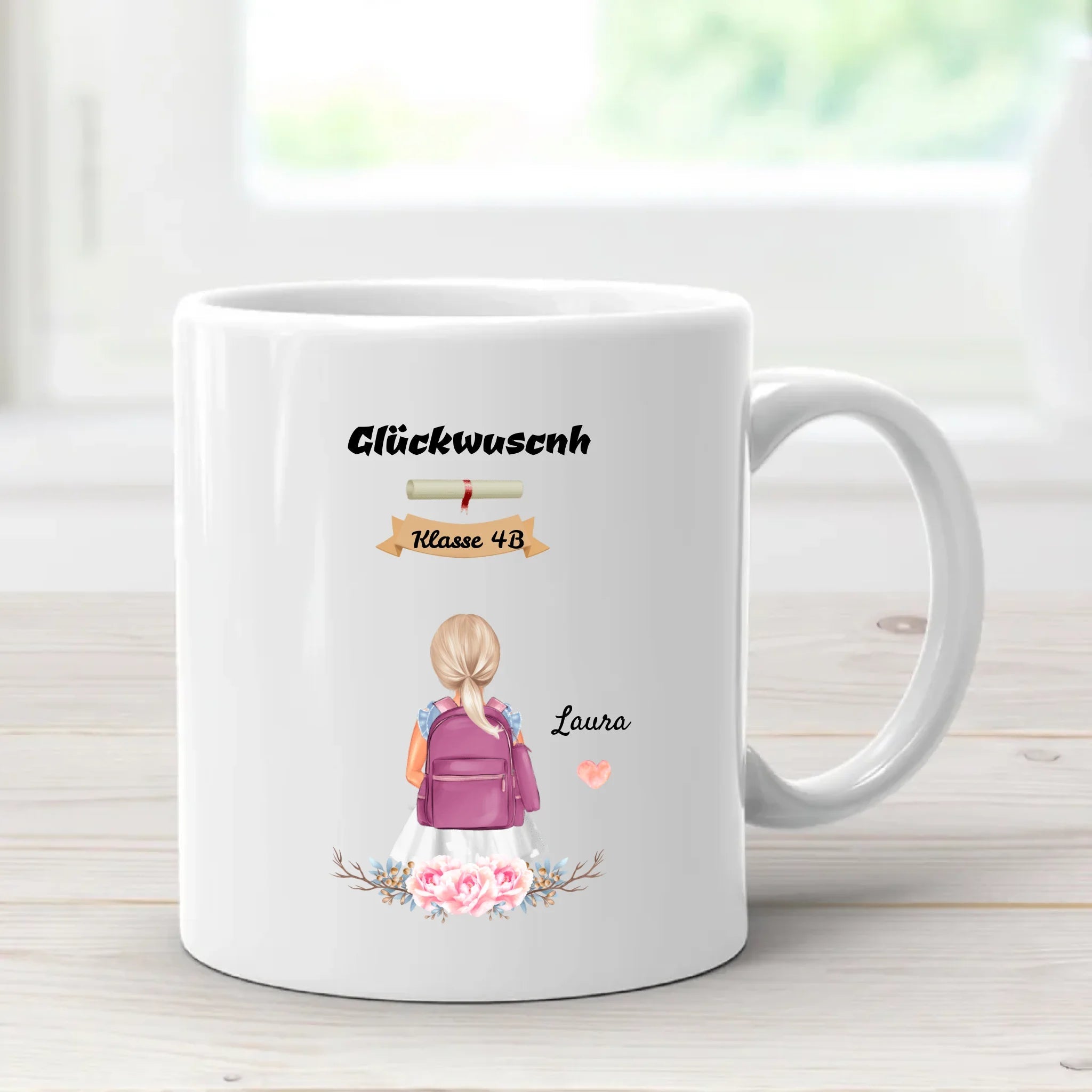 Zeugnis Geschenk Tasse Mädchen - Cantty