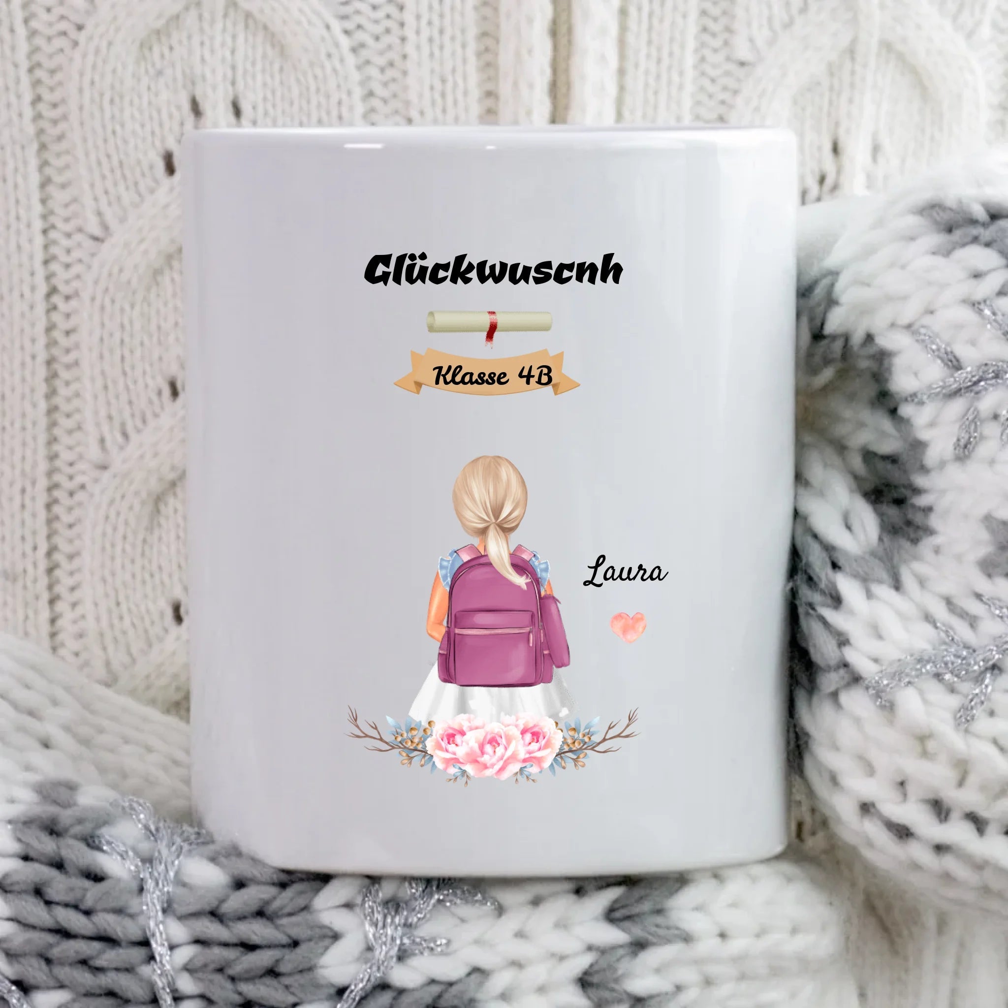 Zeugnis Geschenk Tasse Mädchen - Cantty