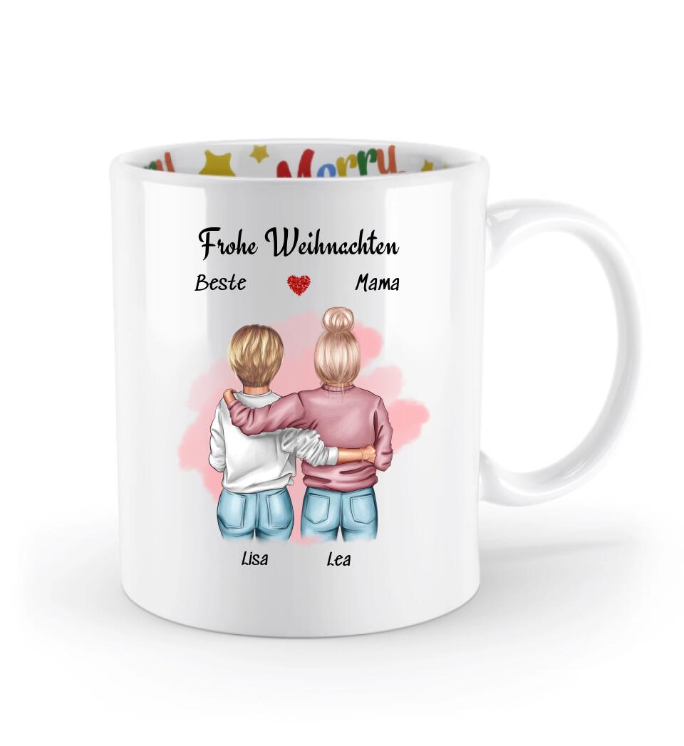 Frohe Weihnachten Mutter Tochter Tasse Geschenk - Cantty